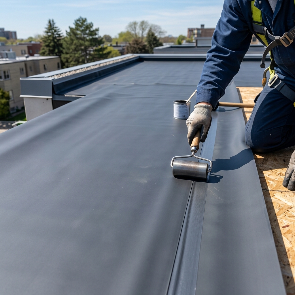 Flat roofing